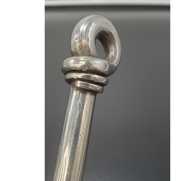 Vintage Blacksmith Hand-Forged Stainless Steel Ladle 11" PRE-OWNED - Picture 6 of 7